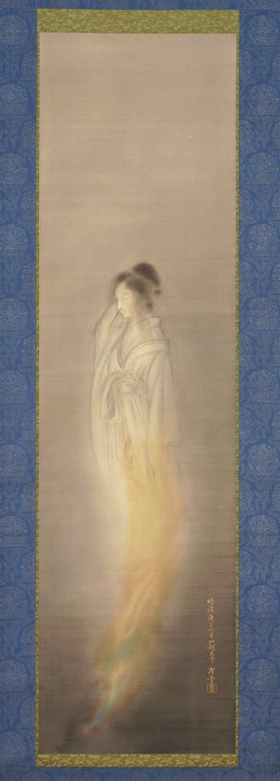 Ghost [højre af et par], juli 1900 (blæk og lys farve på silke) af Terasaki Kogyo