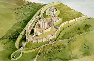Dover Castle, c1300, c1990-2010 af Terry Ball