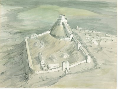 Launceston Castle, Weston Road, Launceston, Cornwall, 1980-1989. af Terry Ball