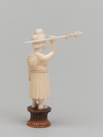 Sort bonde, skakbrik, Indien, 1820 ca af Tessier