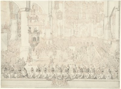 Ægteskab mellem Karel Christian van Nassau-Weilburg og prinsesse Carolina, 1760 af Tethart Philip Christian Haag