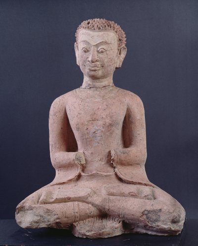 Discipel i tilbedelse (terracotta) af Thai School