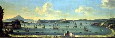 Napoli (olie på lærred) af The Metropolitan Master