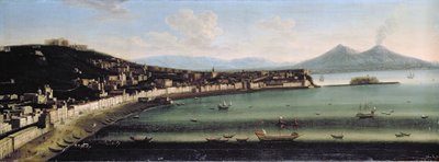 Napoli-bugten fra vest, 1710 af The Metropolitan Master