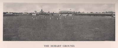 Hobart Cricket Ground, Tasmanien, Australien, 1912 af The Sydney Daily Telegraph