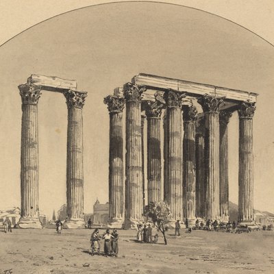 Tempel for den olympiske Zeus, 1890. af Themistocles von Eckenbrecher