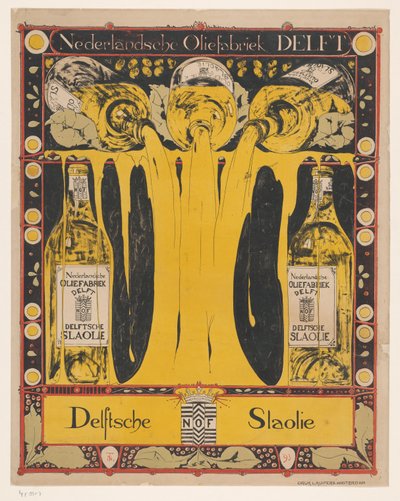 Nederlandsche Oliefabriek Delft Delft Salat Oil (original titel på objektet) af Theo Nieuwenhuis