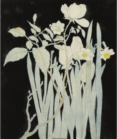 Daffodils And Roses.dani af Theo van Hoytema