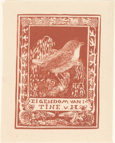 Ex libris af Tine van Hoytema af Theo van Hoytema