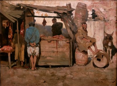 Slagteri i Tanger af Théo van Rysselberghe
