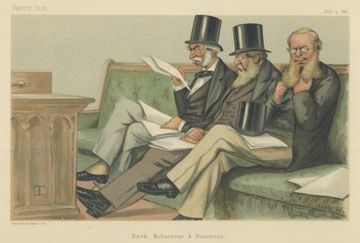 Hendes Majestæts opposition: Lord J J Manners, Sir SH Northcote og Sir RA Cross af Theobald Chartran