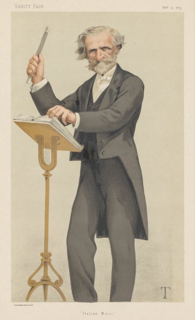 Vanity Fair: Italiensk musik, 1879. af Theobald Chartran