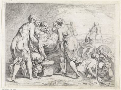 Faiaken bringer den sovende Odysseus til Ithaka The Labours of Odysseus (serietitel) af Theodoor van Thulden