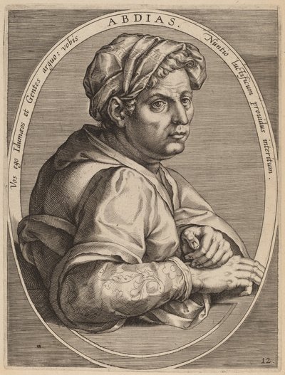 Abdias af Theodor Galle after Jan van der Straet
