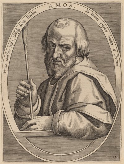 Amos af Theodor Galle after Jan van der Straet