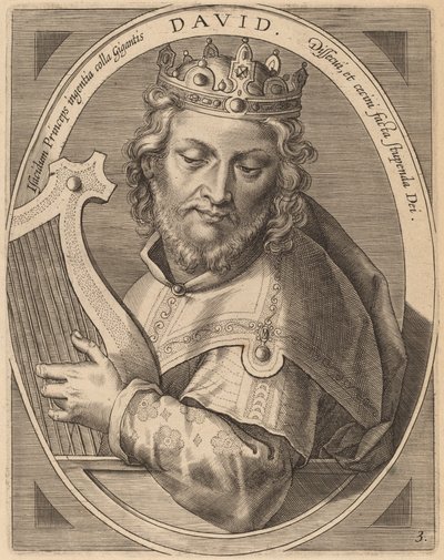 David af Theodor Galle after Jan van der Straet