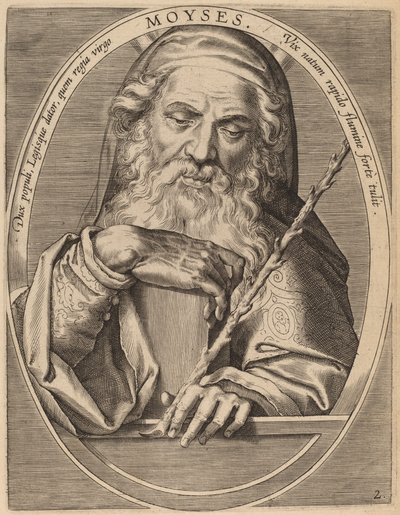 Moses af Theodor Galle after Jan van der Straet