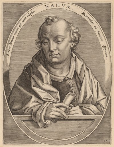 Nahum af Theodor Galle after Jan van der Straet