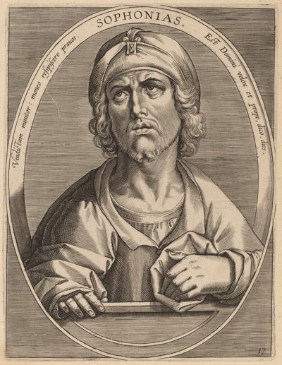 Sophonias af Theodor Galle after Jan van der Straet