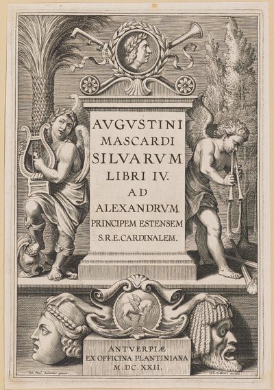 Titelside for Agostino Mascardi, Silvarium Libri IV af Theodor Galle after Sir Peter Paul Rubens