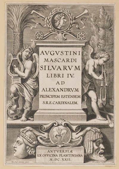 Titelside for Agostino Mascardi, Silvarium Libri IV af Theodor Galle after Sir Peter Paul Rubens