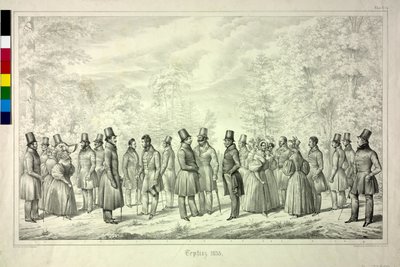 Teplice memories. badesæson 1833. ark 4 af Theodor Hosemann