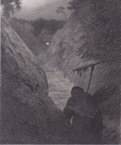 Pesten kommer af Theodor Kittelsen