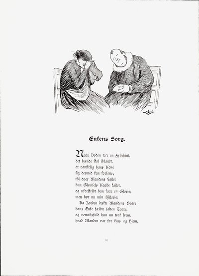 Illustration hentet fra bogen Stories af Munthe, Peter og udgivet af Dybwad (nr, 1896) af Theodor Kittelsen