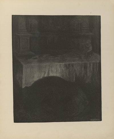 Illustration hentet fra bogen Svartedauen af ​​Kittelsen, Th. og udgivet af L.E. Tvedte (nej, 1901) af Theodor Kittelsen
