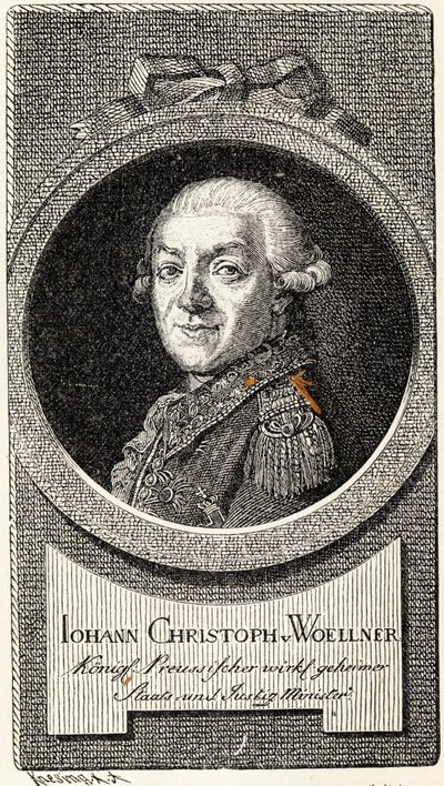 Johann Christoph von Woellner 1732-1800. af Theodor Knesing