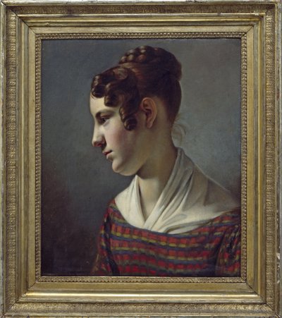 portræt af en pige af Theodor Leopold Weller