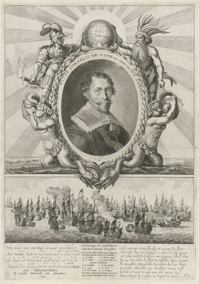 Portræt af Witte Cornelisz. de With af Theodor Matham