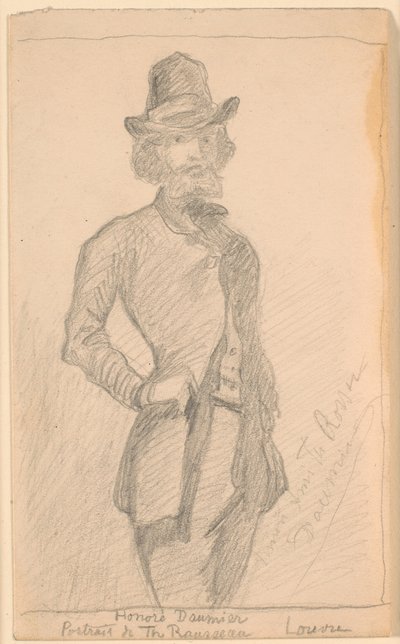 Kopi af H. Daumiers maleri af Th. Rousseau i Louvre af Theodor Philipsen