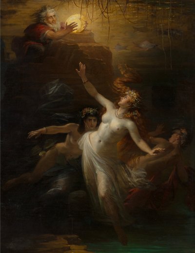 Rhinens guld Das Rheingold, 1875. af Theodor Pixis