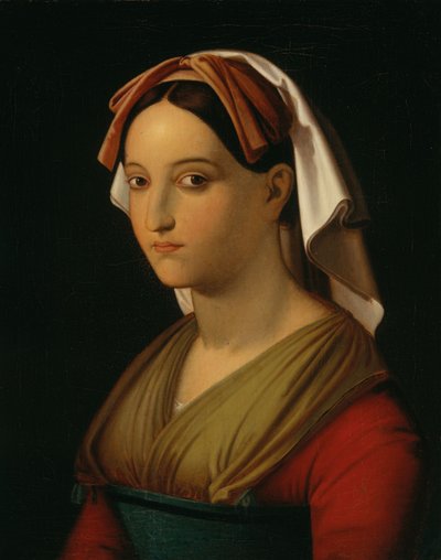 Portræt af Vittoria Caldoni af Theodor Rehbenitz