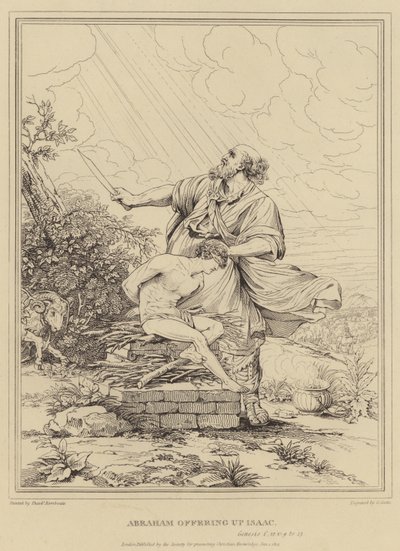 Abraham ofrer Isak, 1. Mosebog af Theodor Rombouts