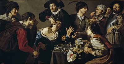 Kvaksalveren, 1620-1625 af Theodor Rombouts