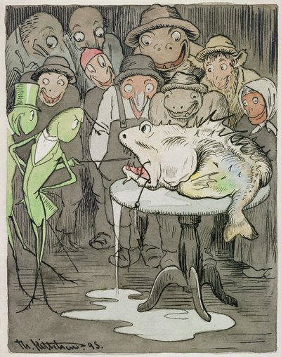 Et sjældent dyr af Theodor Kittelsen