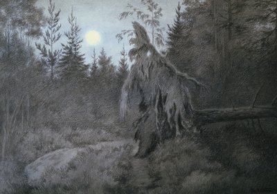 Uhyggelig, kravlende, raslende, travle af Theodor Kittelsen