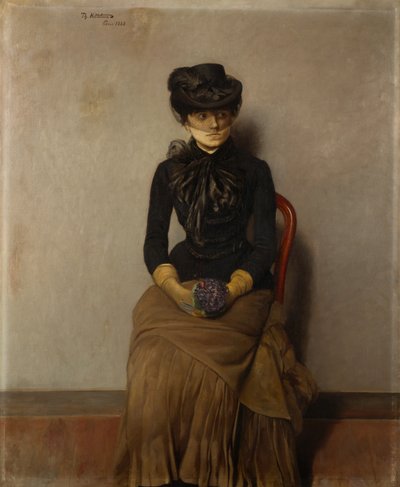 I venteværelset, Paris af Theodor Kittelsen