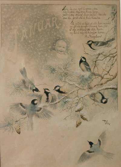 januar af Theodor Kittelsen