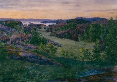 Landskab fra Skåtøy af Theodor Severin Kittelsen