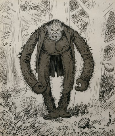 Naturen sov, da han blev skabt af Theodor Kittelsen