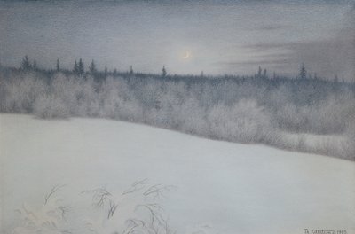 Nytårsaften af Theodor Kittelsen
