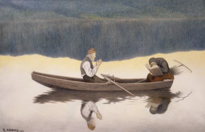 Over søen og floden af Theodor Kittelsen