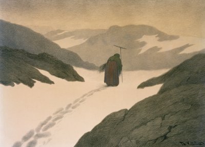 Pesten på bjerget af Theodor Kittelsen