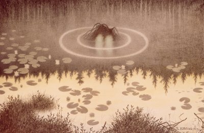 Vandmand (Nokken) af Theodor Severin Kittelsen