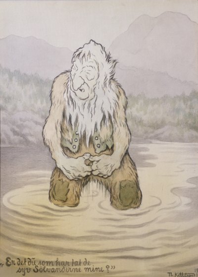Hvem har taget mine syv sølvænder? af Theodor Kittelsen