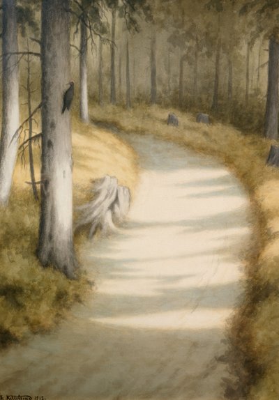 Spætte af Theodor Kittelsen