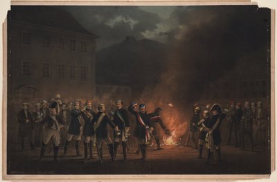 Fakkeltog i Heidelberg den 30. januar 1857, 1857 af Theodor Verhas